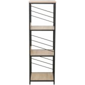 DIMITRA 40x40xH124cm Rustic/ Black