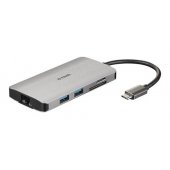 8 in 1 USB-C Hub with HDMI/ Ethernet/ Card Reader/ Power Deliver