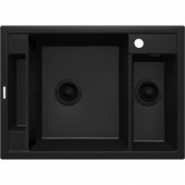 BLACK NERO MATT MAGNETIC 1.5-BOWL GRANITE SINK