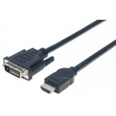 Manhattan Monitor cable HDMI-DVI-D 24+1 M/ M 3m black