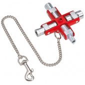 KNIPEX universalus raktas 00 11 06, galvutinis raktas (sidabrinis/ raudonas, įprastiems c