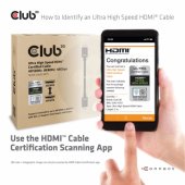 CLUB3D Ultra High Speed HDMI™2.1 Cable 10K 120Hz 48Gbps M/ M 2