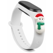 Xiaomi Mi Band 3/ 4 baltas Kalėdų senis besmegenis