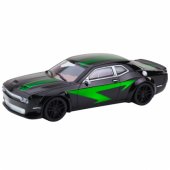 Sports Car Drive Glossy Body Black Green