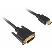 Kabelis HDMI į DVI-D 1 m juodas