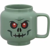 LEGO keraminis puodelis, žalias skeletas, pilkas