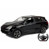 Porsche Cayenne Turbo nuotoliniu būdu valdomas RC automobilis Rastar, juodas, 1:14