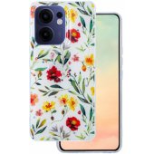 Glow Glam dėklas Oppo Reno 13F 5G (Global)/ 13FS 5G, baltas