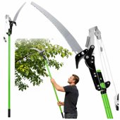 Telescopic Pruning Shears Pruner Branch Saw 2in1 on a Pole 125-240 cm