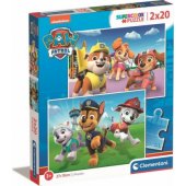 Clementoni CLE dėlionė 2x20 SuperColor Šunyčiai patruliai 24800