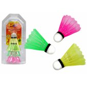 Badmintono plunksnelių rinkinys, 3 vnt., Classic, spalvotos