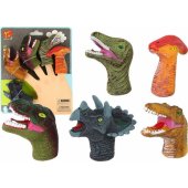 Spalvingos dinozaurų pirštininės lėlės, 5 vnt.