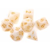 Rebel Pearl RPG Dice Set - White