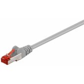 93568 CAT 6 jungiamasis kabelis S/ FTP (PiMF) 0.5 m Pilkas