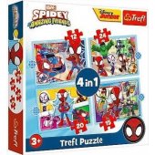 Trefl Puzzle 4in1 Spidey®s Team TREFL