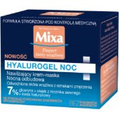 Mixa Face Cream Expert Sensitive Skin Hyalurogel Night Moisturizer