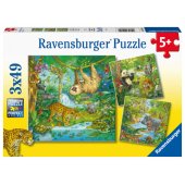_6821056 Ravensburger Puzzle 3x49 pc Jungle Fun