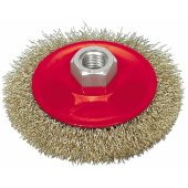 Vorel Wheel brush with threaded crimped wire 115mm 06973