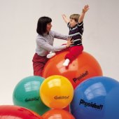 Gimnastikos kamuolys Original PEZZI Physioball 105cm geltonas