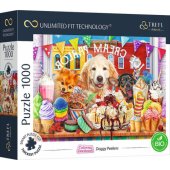 Trefl Puzzle 1000 Doggy Peekers Unlimited Fit Technology
