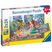 _6821018 Ravensburger Puzzle 2x24 pc Mermaids