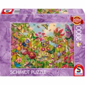 Schmidt Spiele Gražus drugelių sodas, dėlionė, 2000 detalių