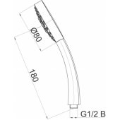 Dušo galvutė a307 Infinity 12043