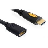 Delock Cable High Speed HDMI with Ethernet extension male / fe