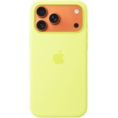 Silicone Case with MagSafe iPhone 17 Pro Max Neon Yellow