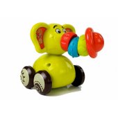 Žaislinis automobilis dramblys kūdikiams, lankstus straublys