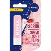 Nivea Caring Scrub Super Soft Lips maitinamasis lūpų šveitiklis pieštuke