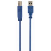 USB-A į USB-B kabelis 1.8 m mėlynas