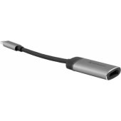 Verbatim USB adapter, USB-C male > HDMI female (silver/ black, 10cm, 4K