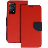 Fancy dėklas Xiaomi Redmi Note 11 5G/ 11S 5G/ Poco M4 Pro 5G, raudona-tamsiai mėlyna
