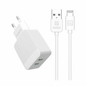 KSC-371 12W (2x USB) to Lightning 2.4A White