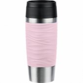 Emsa TRAVEL MUG Waves termopuodelis (šviesiai rožinis / nerūdijantis plienas, 0.36 li