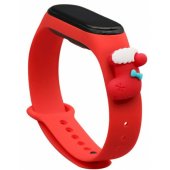 Xiaomi Mi Band 5/ 6 raudona kalėdinė kojinė