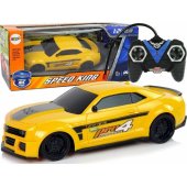 LeanToys sportinis automobilis 1:24, valdomas nuotoliniu būdu, geltonas
