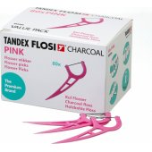Tandex Floser su anglies siūlu, rožinis (80 vnt.)