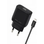 Charger 30W USB-C + lightning cable black