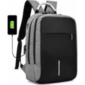 Nuo vagystės apsauganti vandeniui atspari kuprinė su USB įkrovimo jungtimi, 25 l, pilka