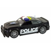 Car Police 1:14 Lights Sounds Black