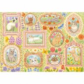 Schmidt Spiele Noble Cats in Blossom, Puzzle 1000 pieces