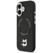 Choupette Pin MagSafe dėklas iPhone 17, juodas