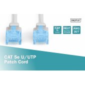 CAT 5e U-UTP jungiamasis laidas 3m pilkas