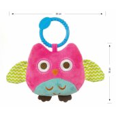 _7654500 Milly Mally pliušinis kabinamas žaislas – Happy owl – 2552 PINK