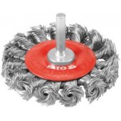 Yato Wheel brush with shank braided wire 75mm YT-4759