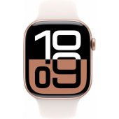 Watch Series 10 46mm Rose Gold/ Light Blush Band - M/ L