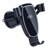 Gravity automobilinis telefono laikiklis oro angai, juodas