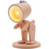 LED gyvūno žibintuvėlis, rožinis dinozauras su pagrindu